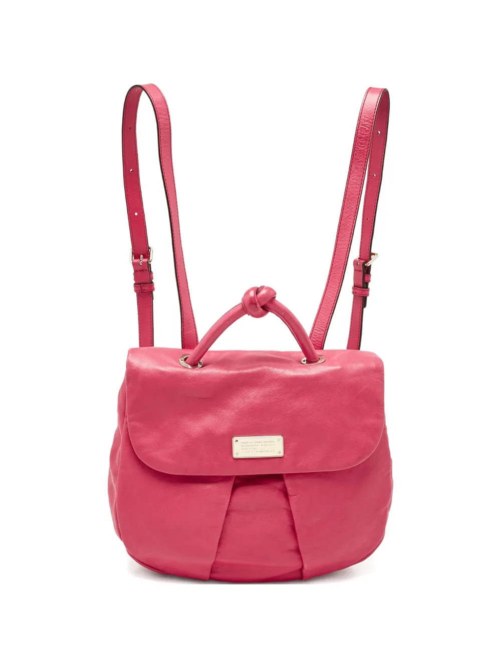 Marc Jacobs Vintage leather flap backpack - Rosa