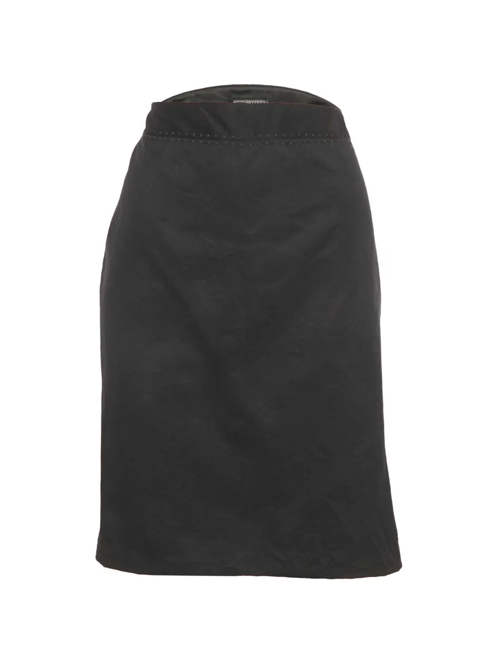 Versace Pre-Owned embroidered pencil midi skirt - Nero