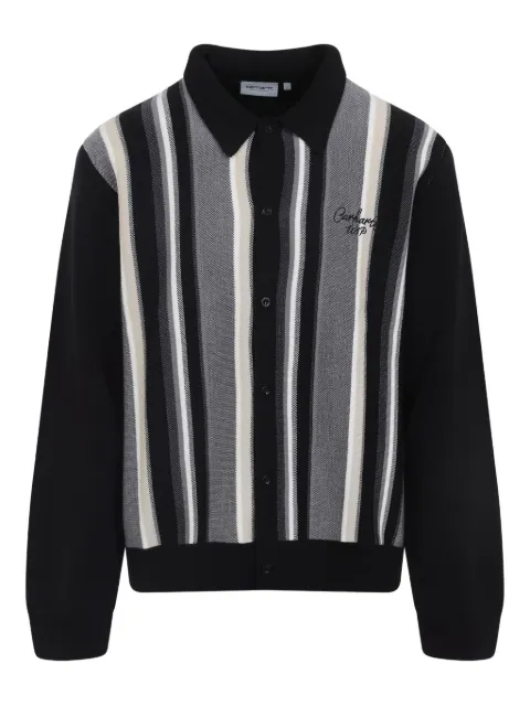 Carhartt WIP Bainter striped polo-neck cardigan