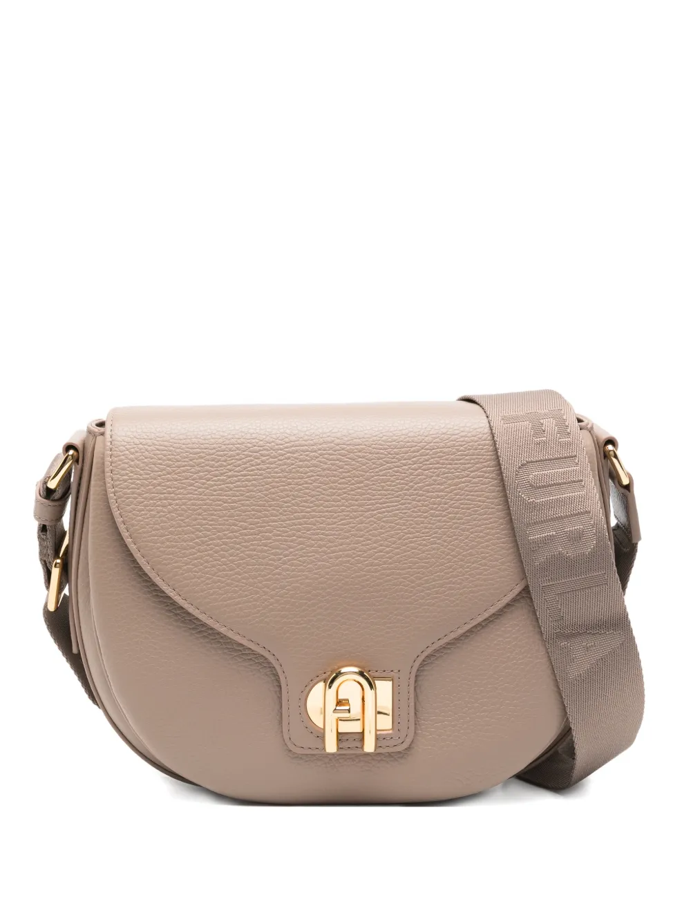 Furla Lotus grained-texture shoulder bag - Toni neutri