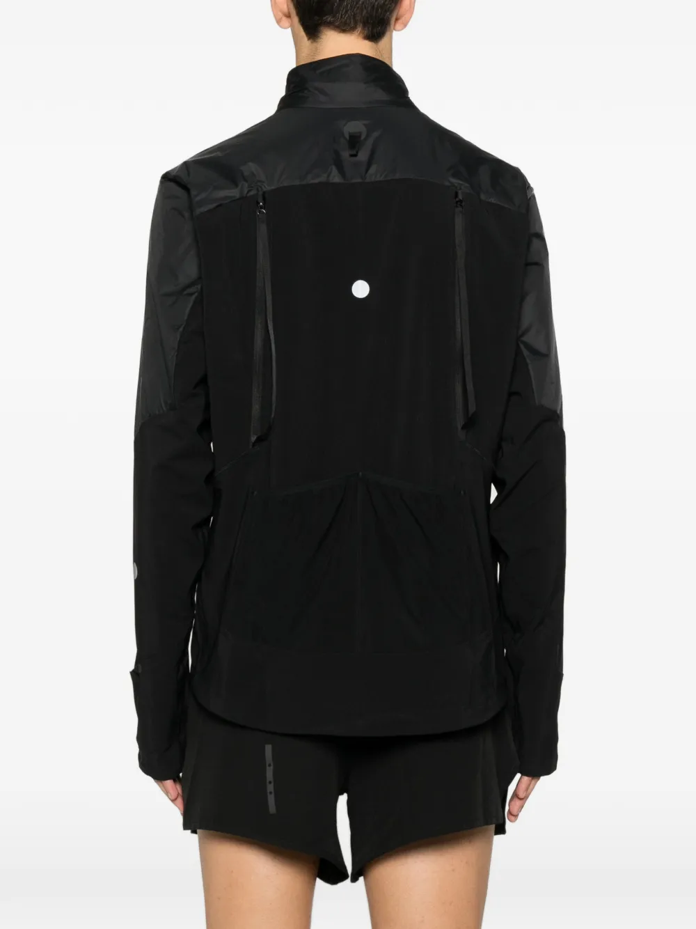 ASICS quilted zip-fastening performance jacket Zwart