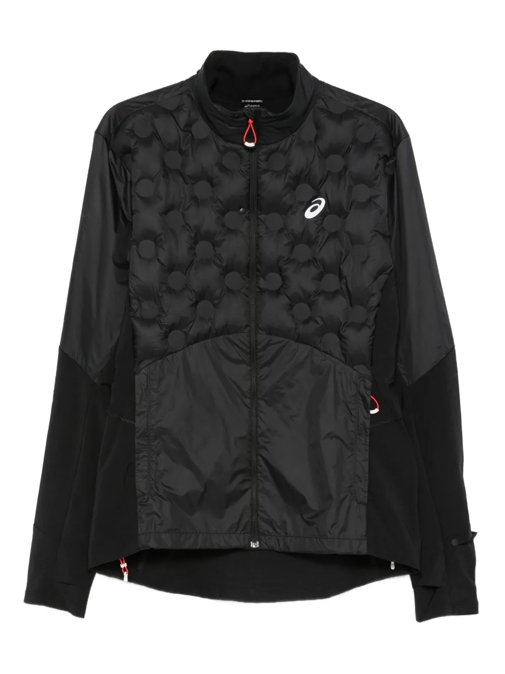 ASICS quilted zip-fastening performance jacket | Black | Image 1