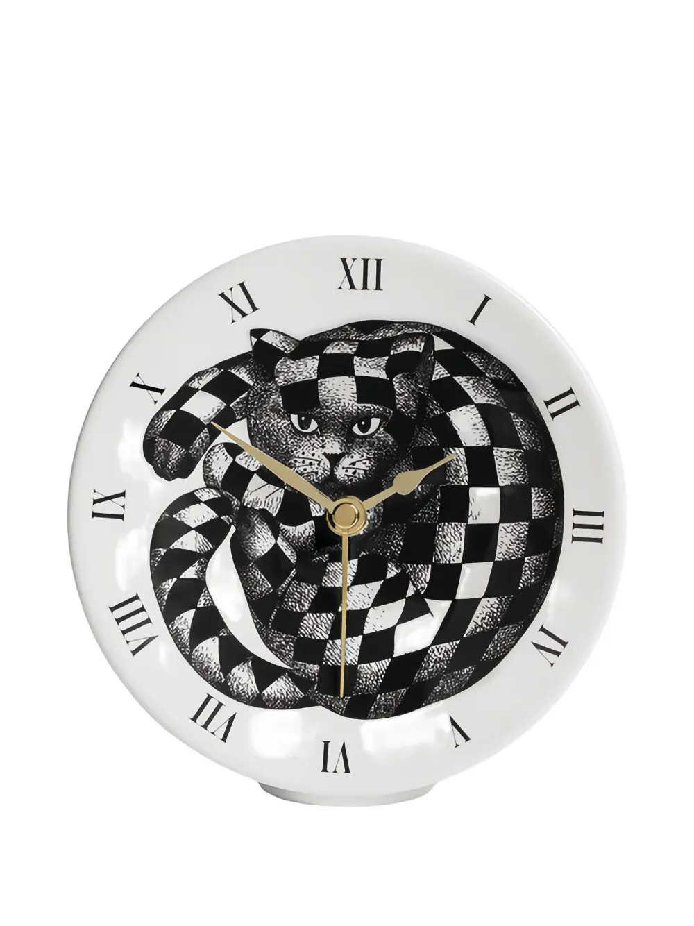Fornasetti cat-print clock | White | Image 1