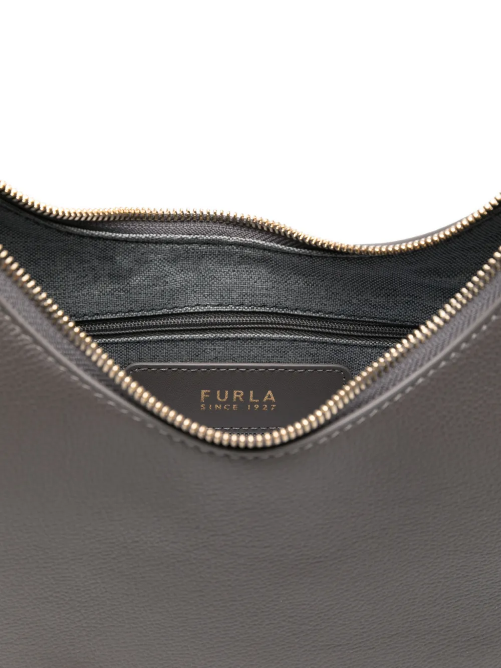 Furla Goccia logo-detail shoulder bag Grijs