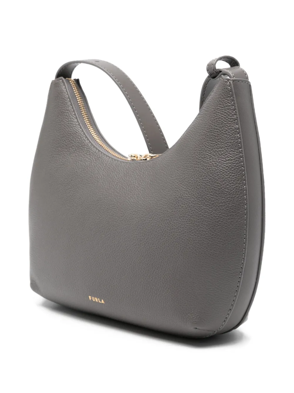 Furla Goccia logo-detail shoulder bag Grijs
