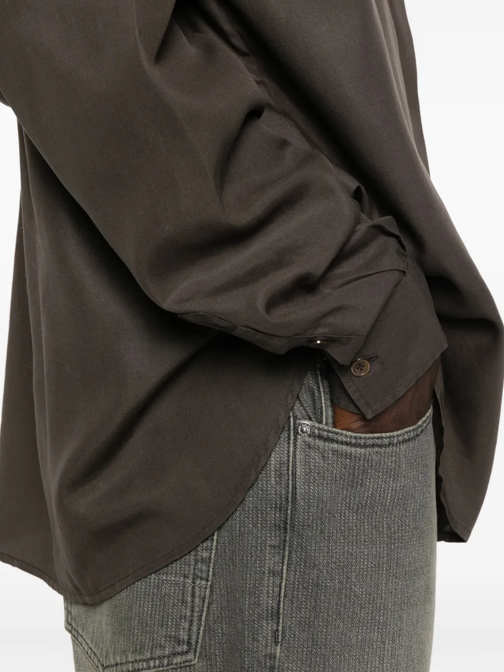 Our Legacy Evening Long-sleeve Shirt In Brown