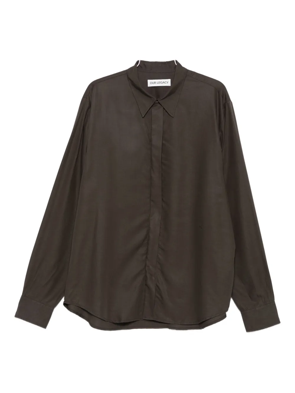 Our Legacy Evening Long-sleeve Shirt In Brown