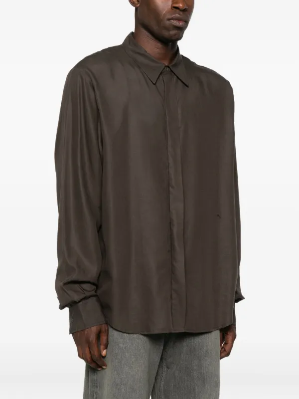 OUR LEGACY evening jacket オリーブ ボタンシャツ OUR LEGACY Evening シャツ | ブラウン | FARFETCH JP