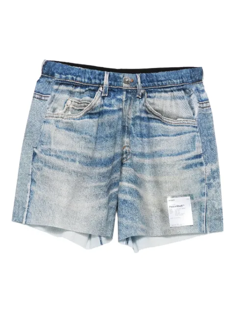 Satisfy whiskering-effect denim shorts 