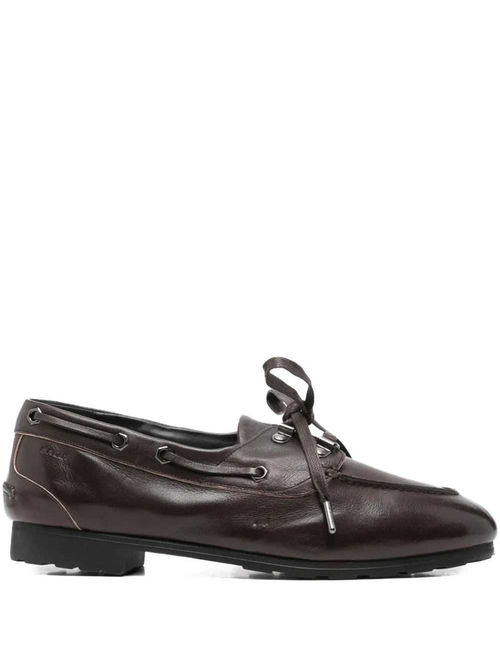 Bally Leren derby schoenen Bruin