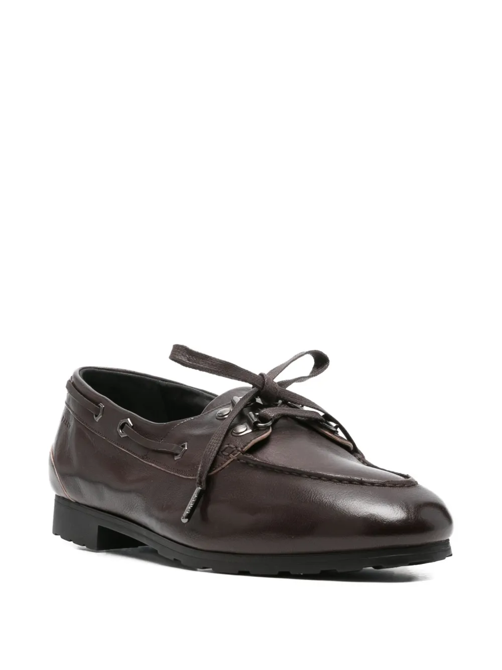 Bally Leren derby schoenen Bruin