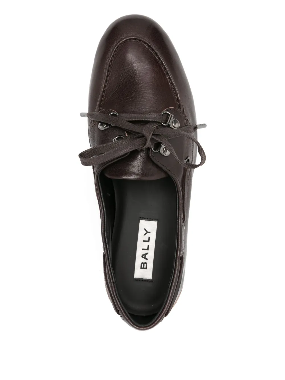 Bally Leren derby schoenen Bruin