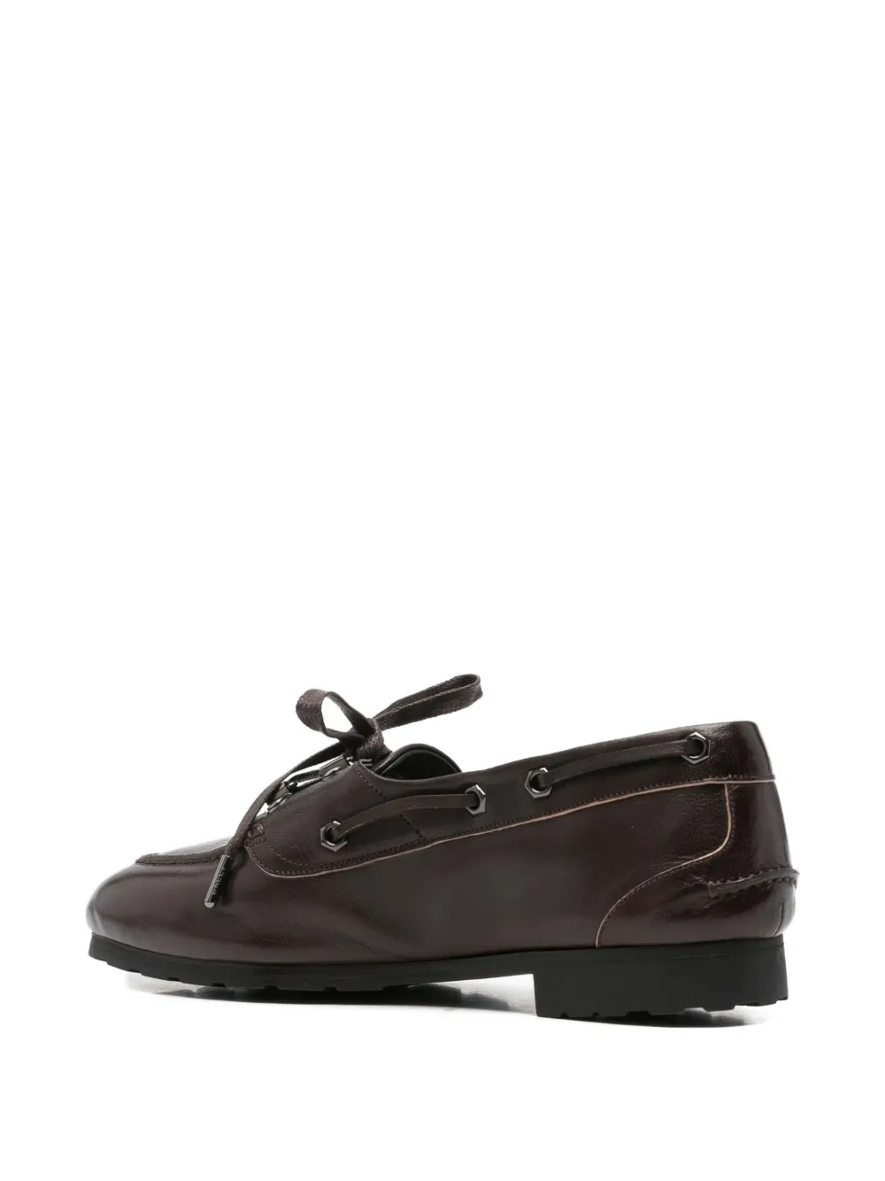 Bally Leren derby schoenen Bruin