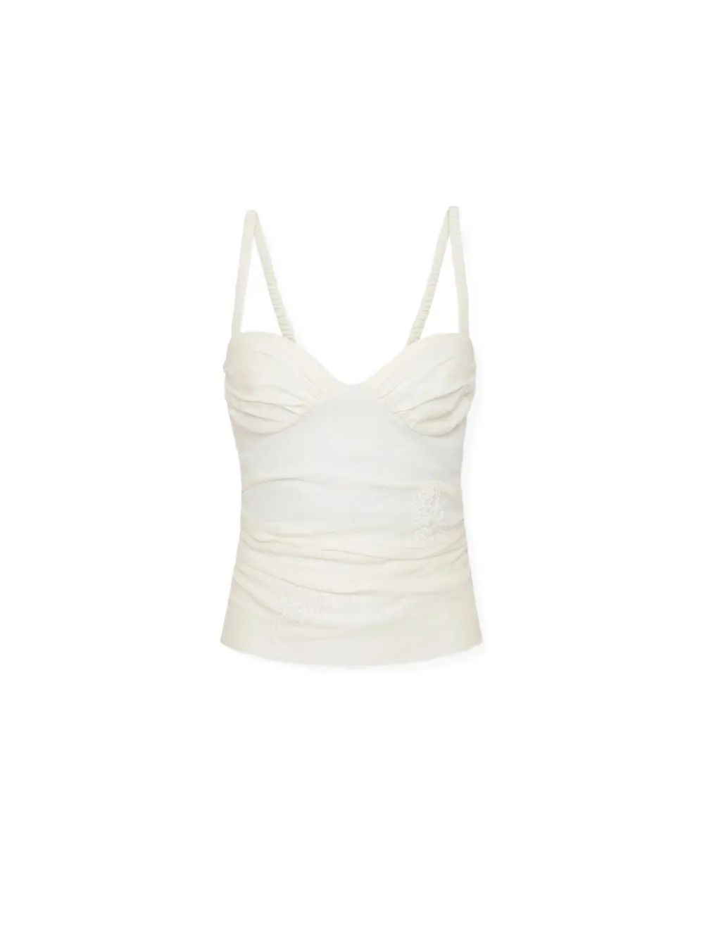 SIR. ruched top - Beige