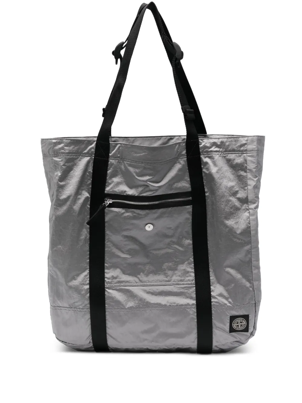 Stone Island Bolsa tote com zíper no bolso | Cinza | Image 1
