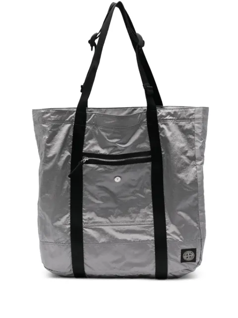 Stone Island tote con bolsillo y cierre