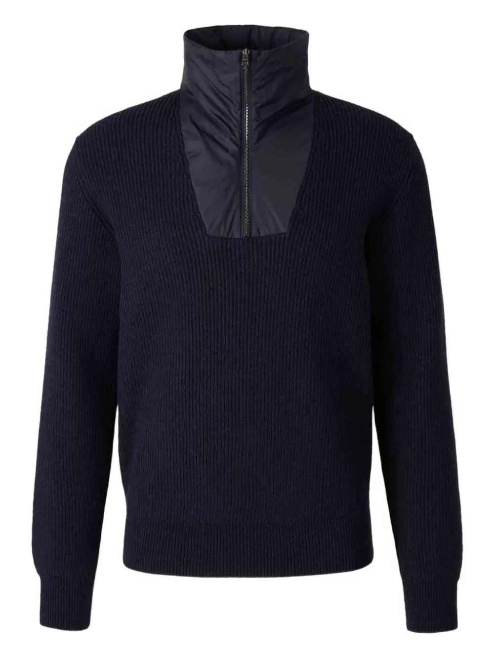 Herno Cotton Zip-up Sweatshirt In Blue