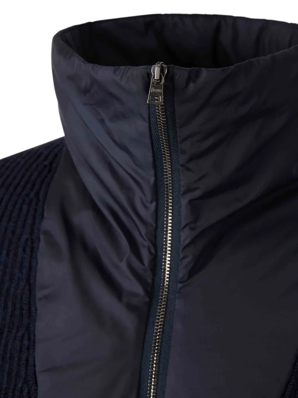 Herno Cotton Zip-up Sweatshirt In Blue
