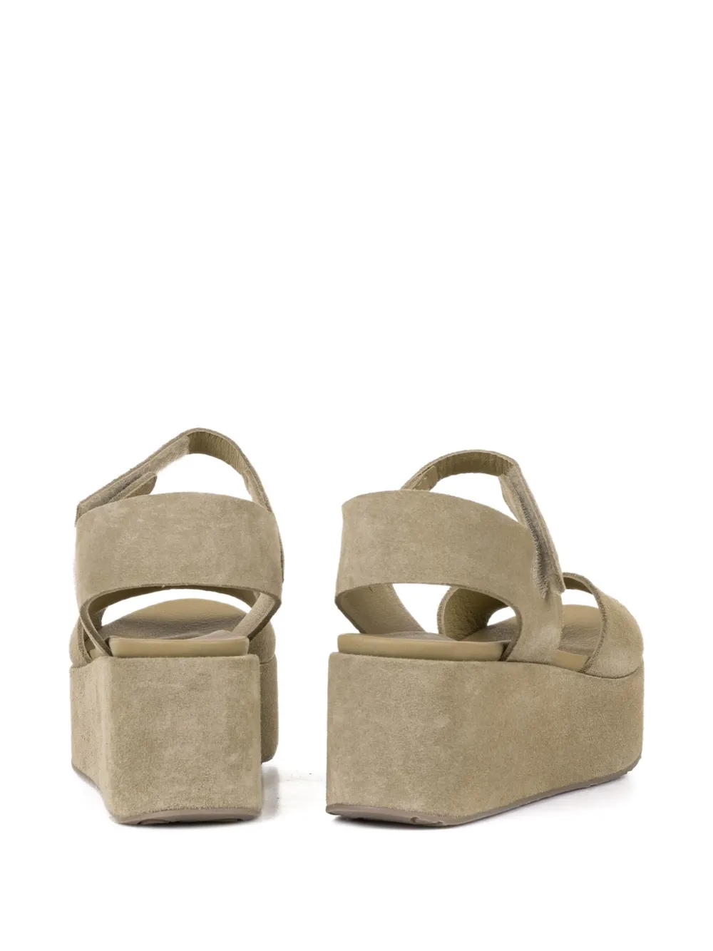 Pedro Garcia Platform Ankle-strap Sandals In Neutral