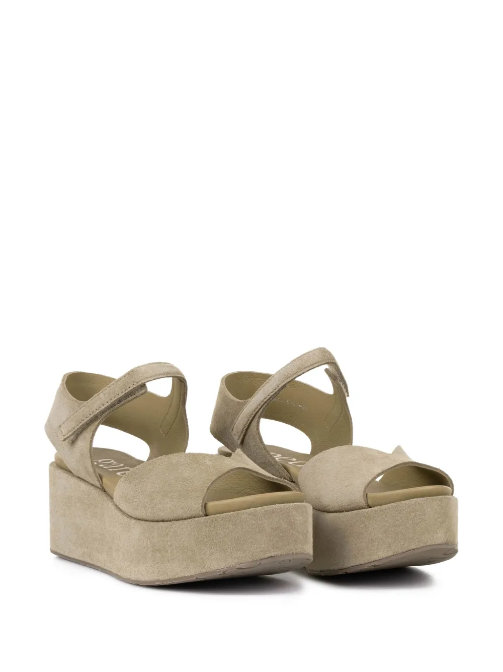 Pedro Garcia platform ankle-strap sandals Neutrals