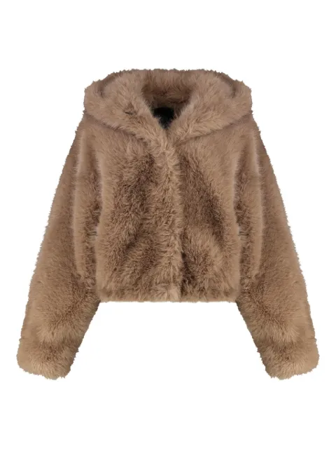 BB Couture hooded faux-fur jacket