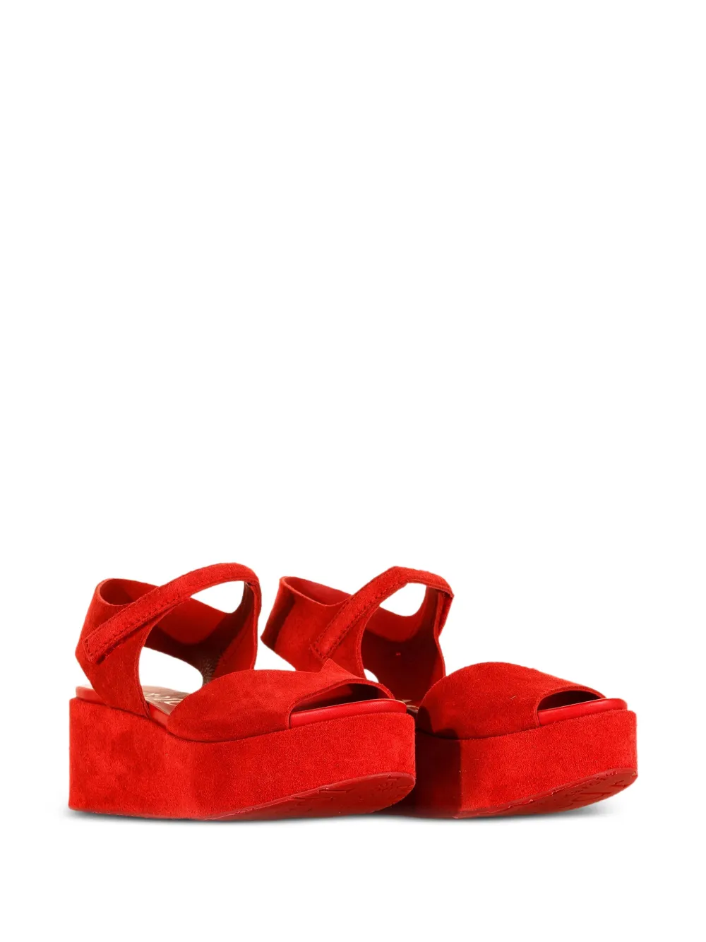 Pedro Garcia Nelly suède sandalen Rood