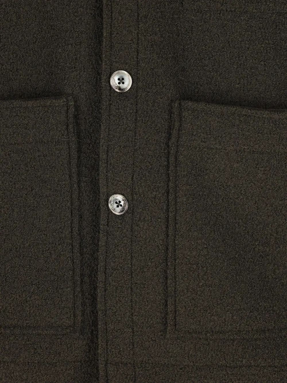 Xacus Overhemd met knoopsluiting en opgestikte zak Bruin