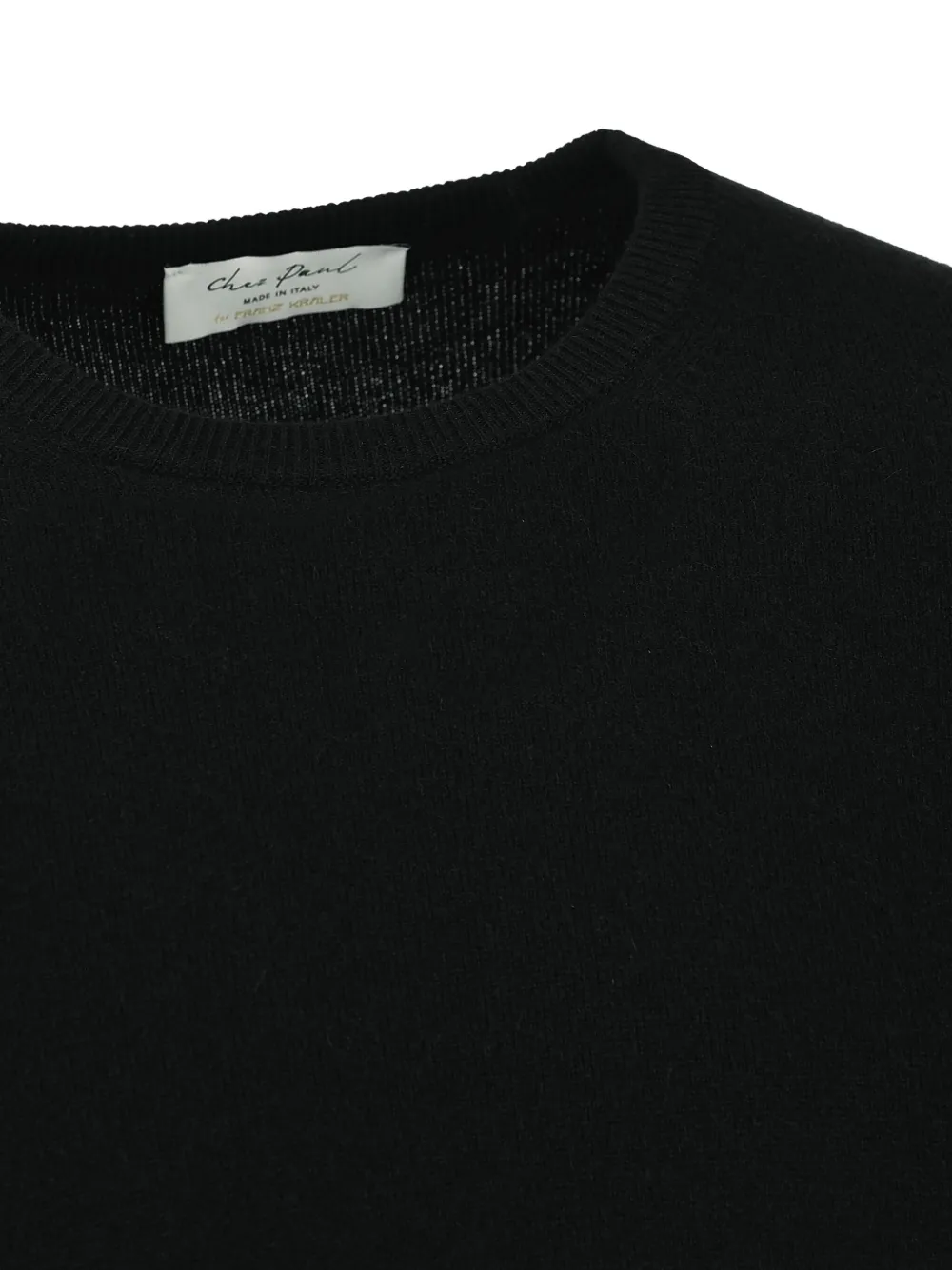 Chez Paul Ribbed Cashmere Sweater In Black