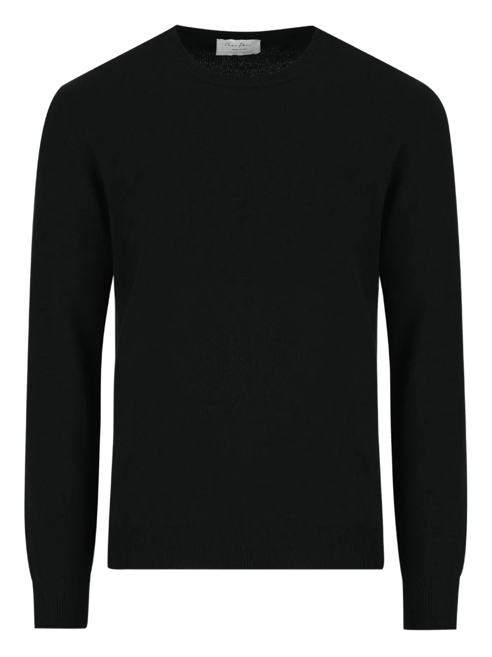 Chez Paul Ribbed Cashmere Sweater In Black