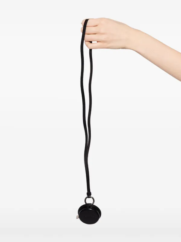 LEMAIRE Molded Tape Leather Necklace | Black | FARFETCH RO