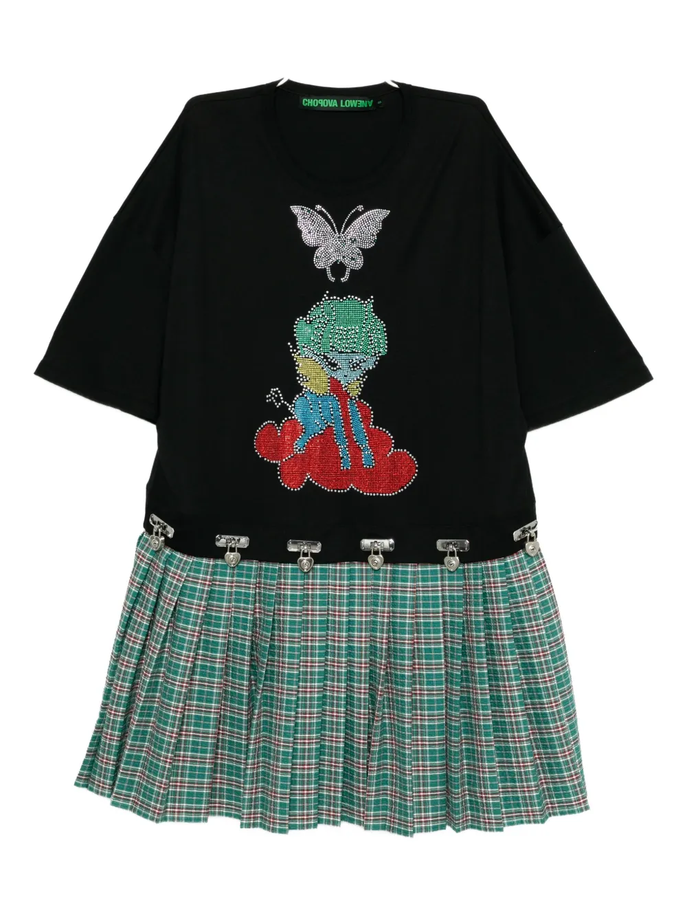 Chopova Lowena Spaced Out T-shirt Dress In Black