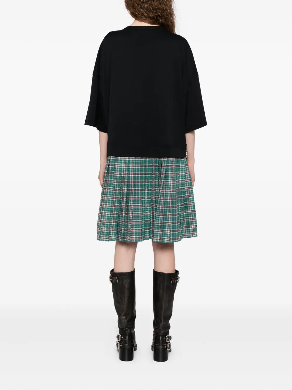 Chopova Lowena Spaced Out T-shirt Dress In Black