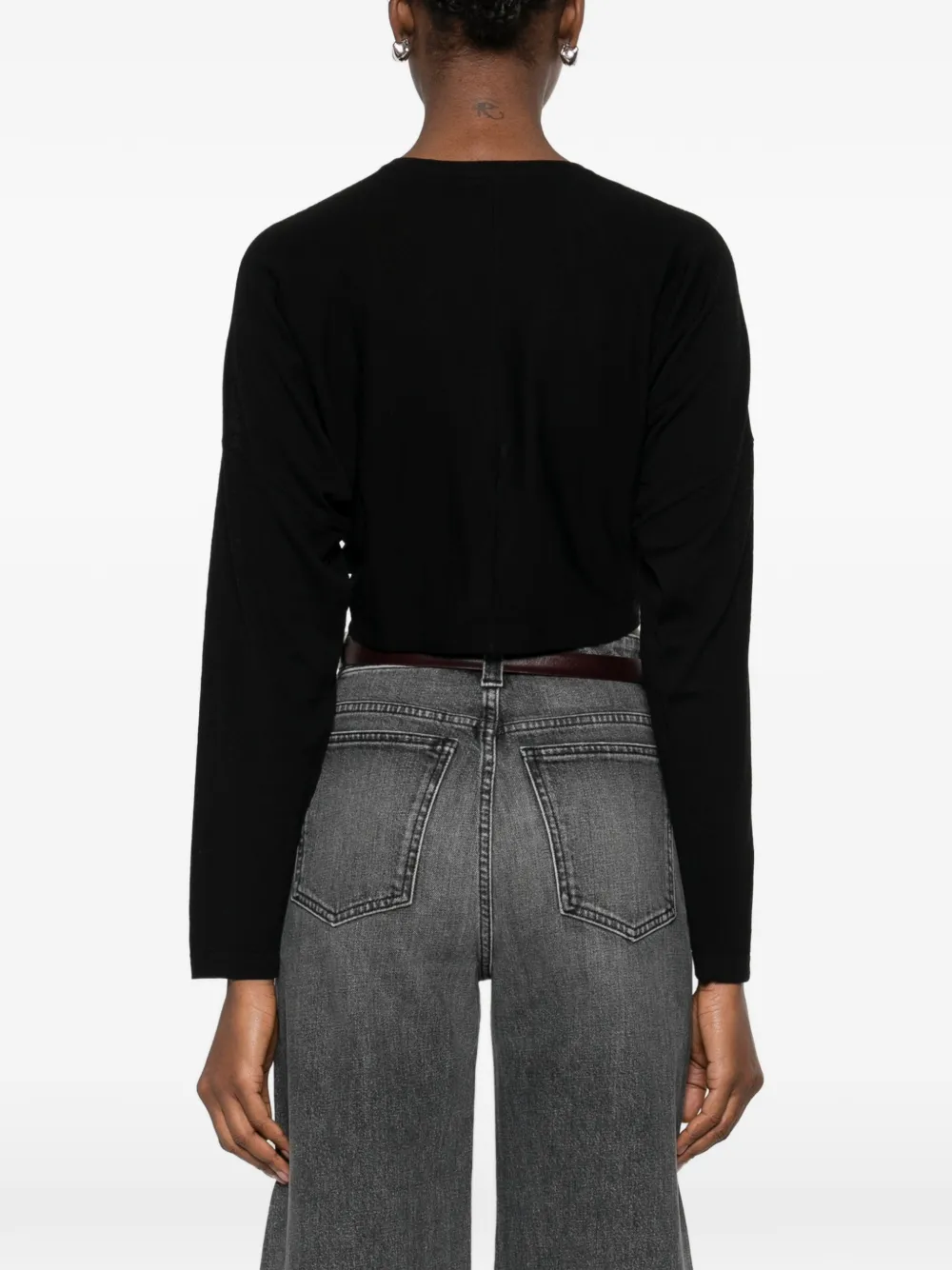 KHAITE Finn vest Zwart