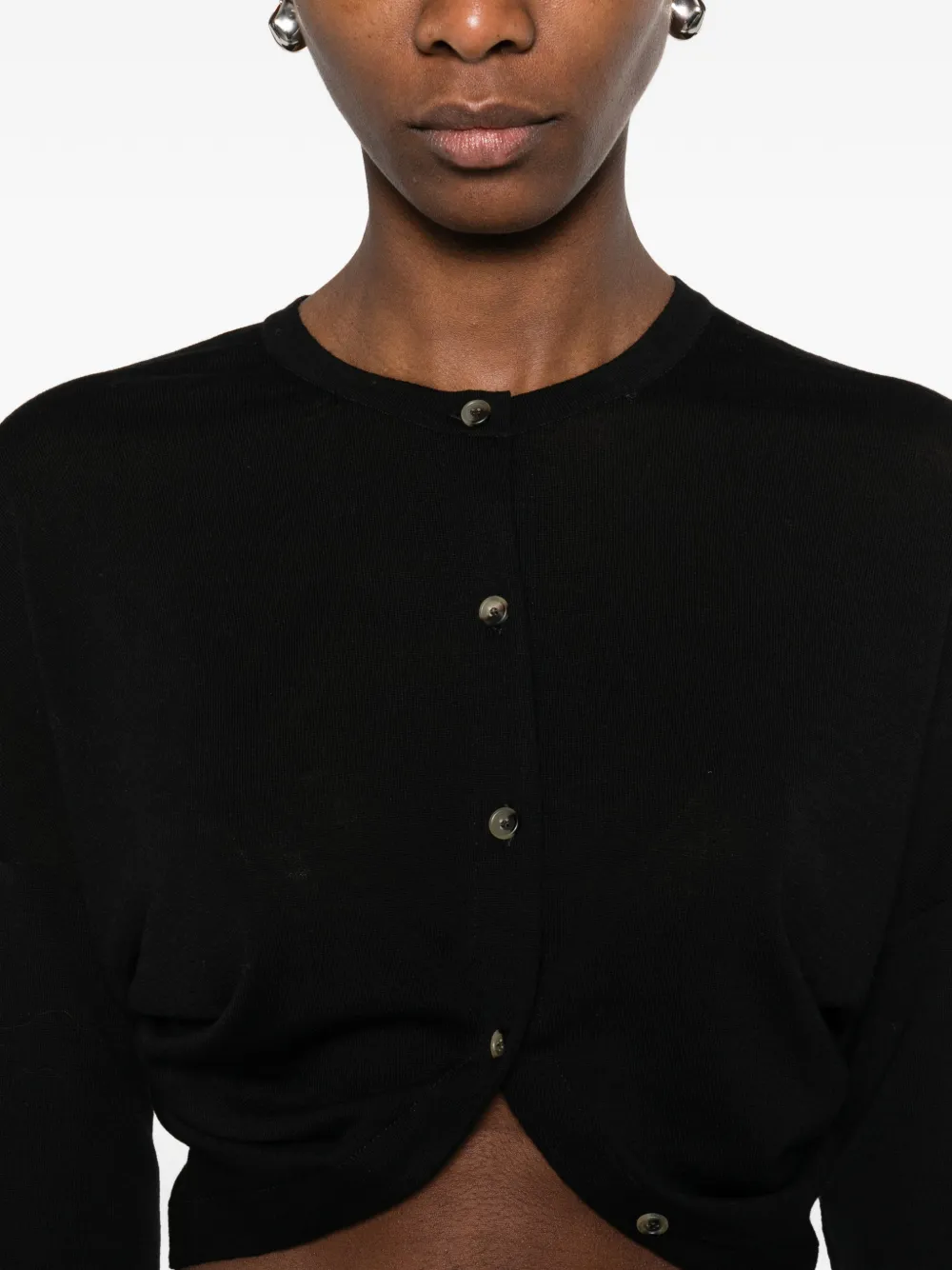 KHAITE Finn vest Zwart
