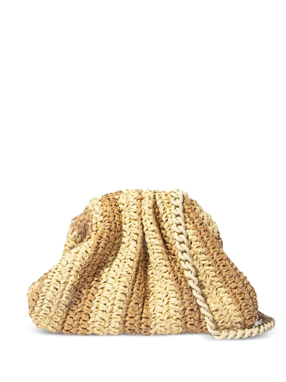 Maria La Rosa striped clutch bag | Neutrals | Image 1