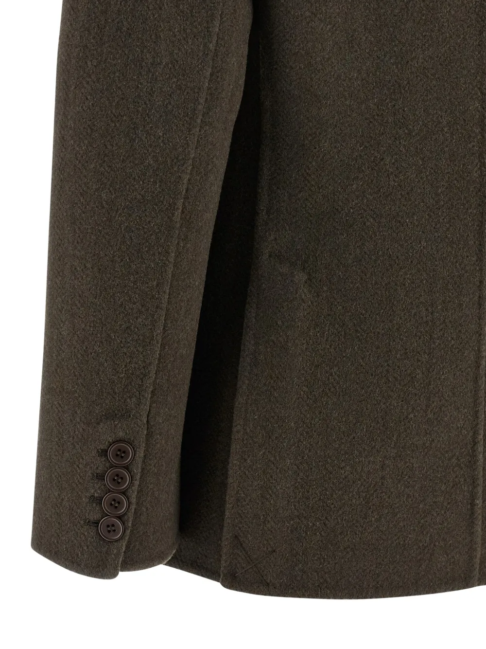 P.a.r.o.s.h Legend Double-breasted Wool Coat In Brown