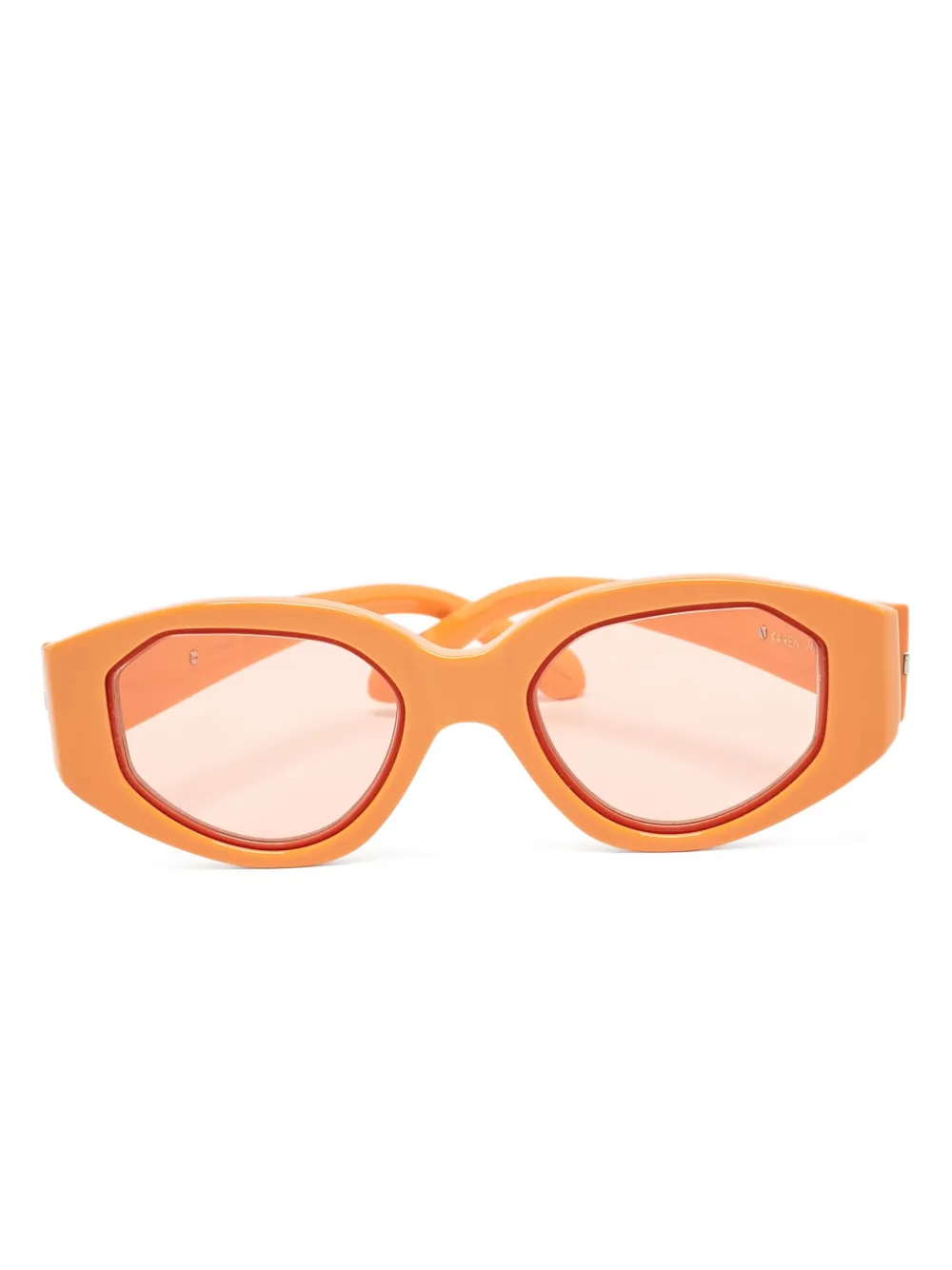 Karen Walker Occhiali da sole Castaway geometrici - Arancione