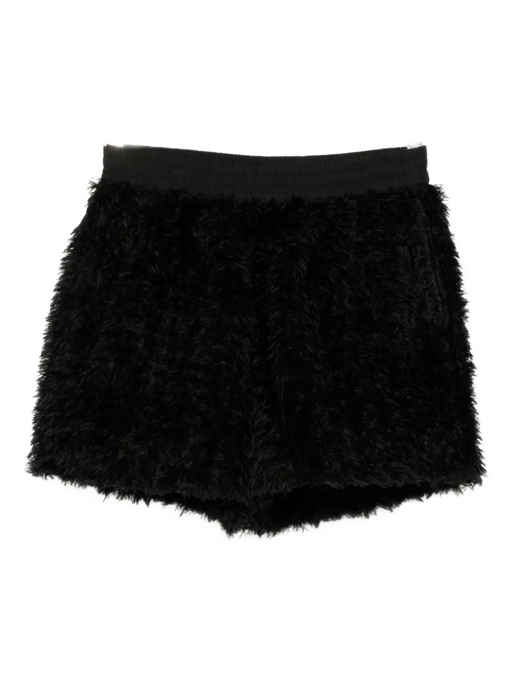 Walter Van Beirendonck pile-texture shorts | Black | Image 1