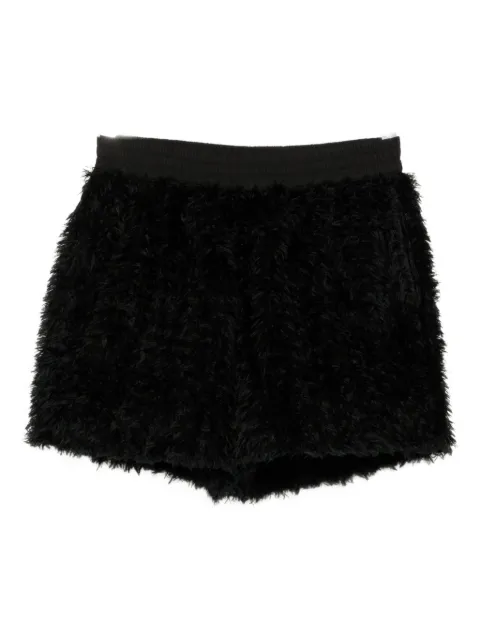 Walter Van Beirendonck pile-texture shorts