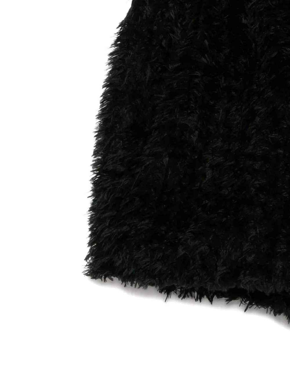 Walter Van Beirendonck Pile-texture Shorts In Black
