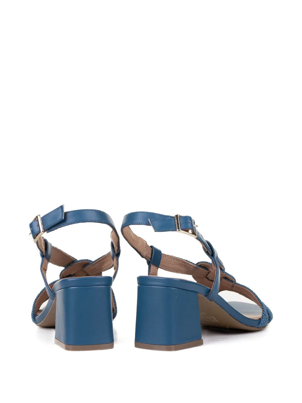 Bibi Lou 60mm leren sandalen met blokhak Blauw