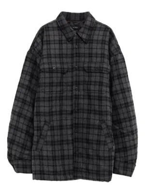 Balenciaga チェック シャツ | グレー | FARFETCH JP