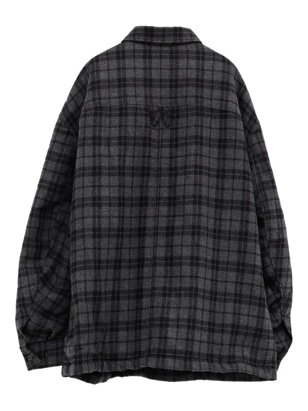 Willy Chavarria Plaid Shirt In Green
