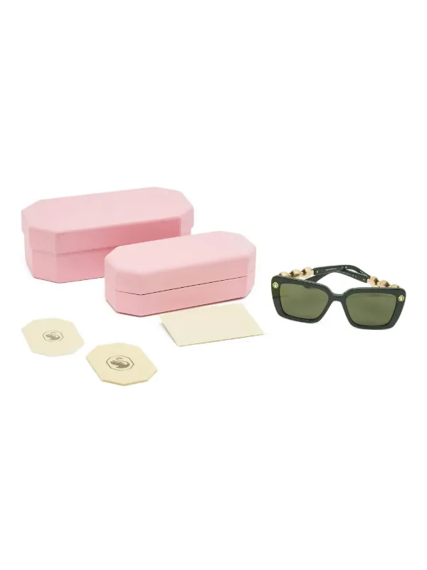 Swarovski Vintage crystal-embellished Square Sunglasses  display picture 1