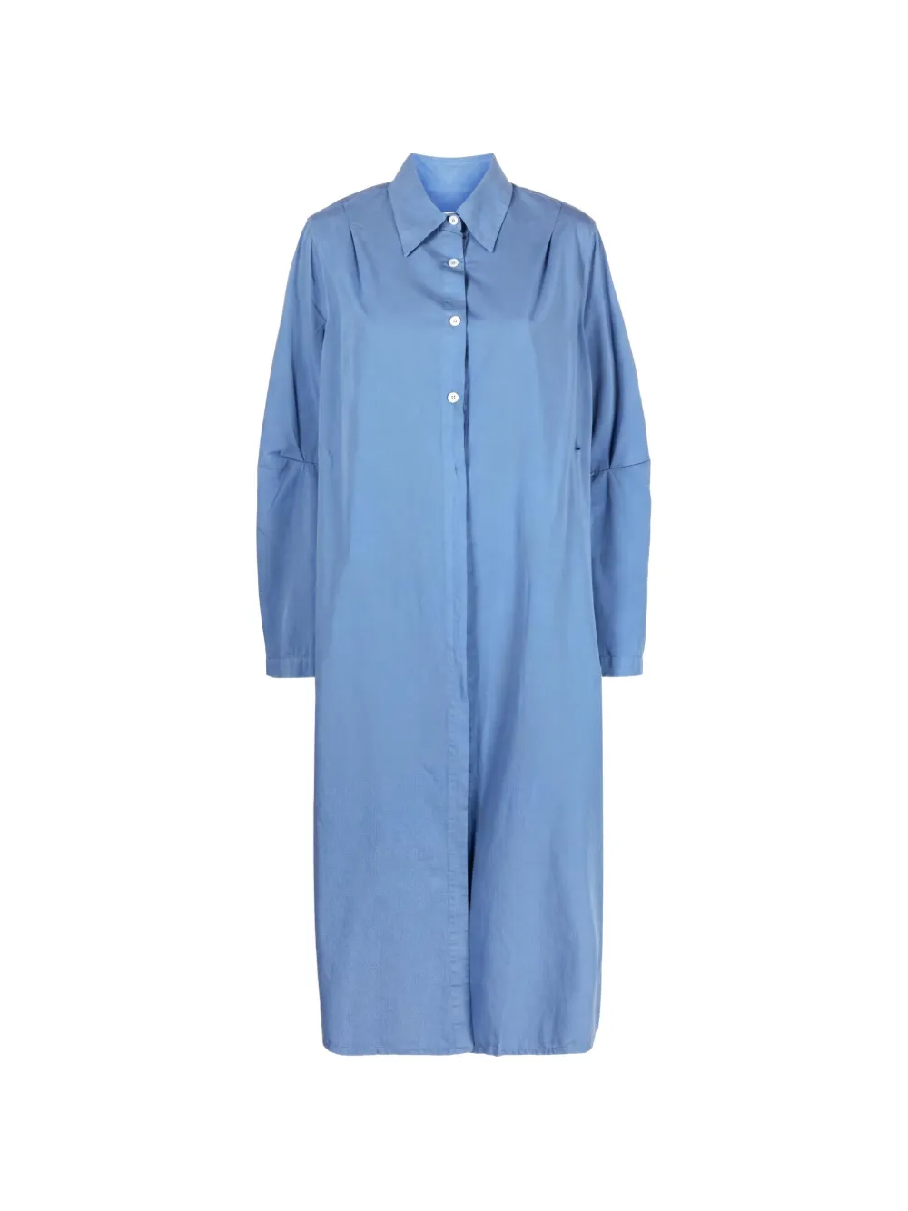 OUR LEGACY Machine cotton midi shirt dress - Blue