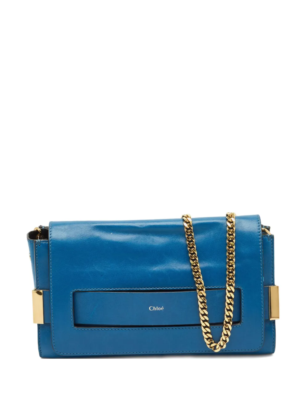 Chloé Pre-Owned Elle leather clutch bag - Blue