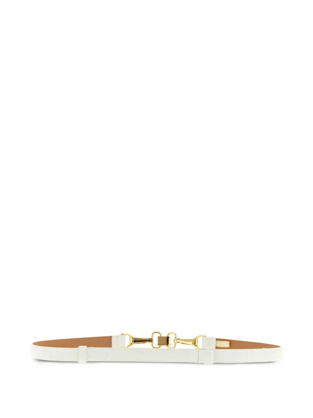 Elisabetta Franchi crocodile-effect jewel-clamp belt | Image 2