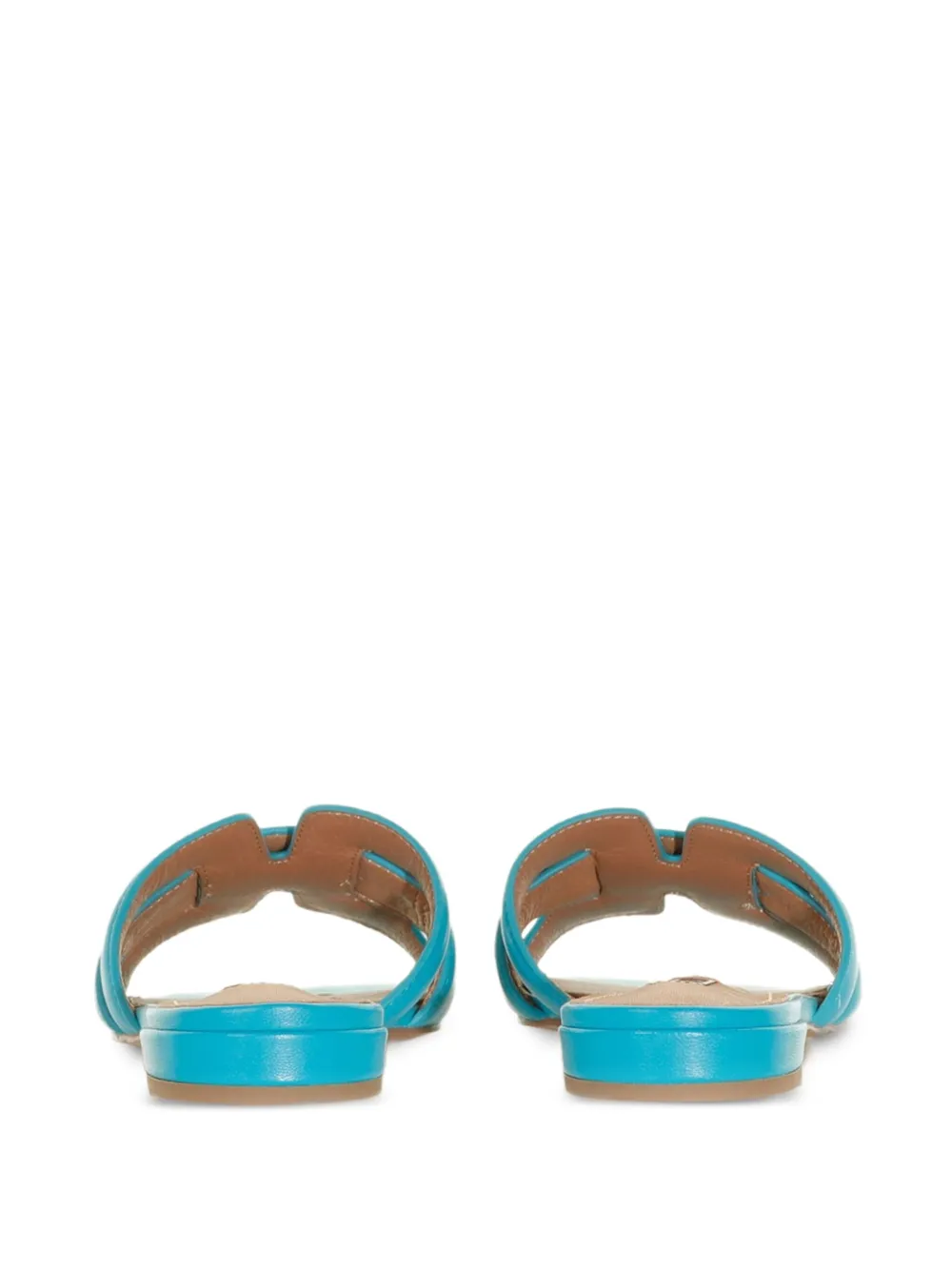 Bibi Lou Platte leren sandalen Blauw