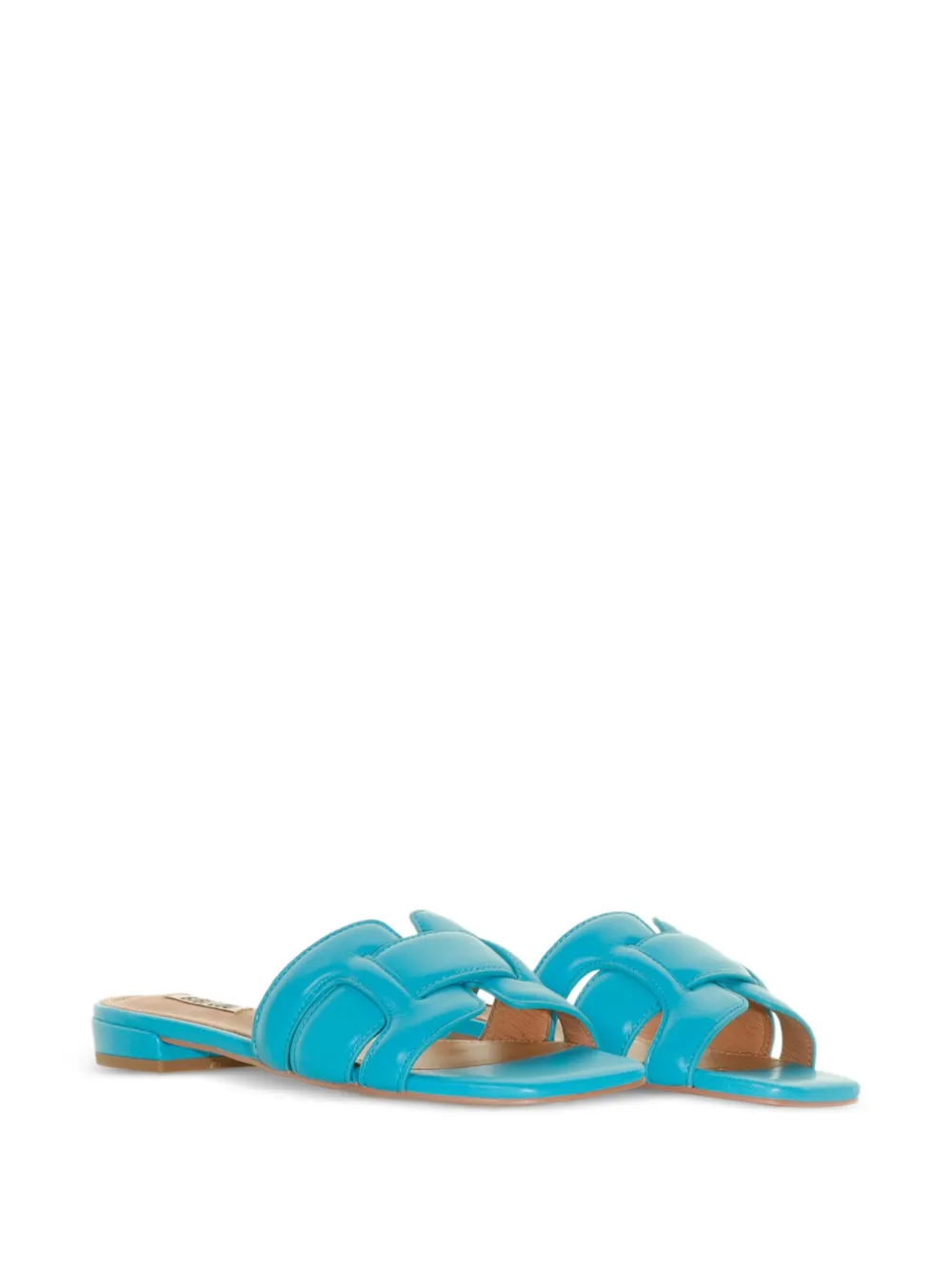 Bibi Lou Platte leren sandalen Blauw