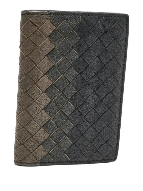 Bottega Veneta Pre-Owned 2000s intrecciato leather wallet